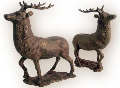 HUGE Elk Deer Cast Iron