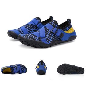 Fitness Yoga Outdoor Large Size Hiking Shoes (Option: A026 blue-43)