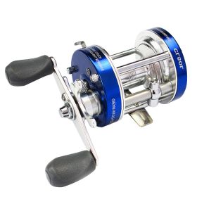 Metal Double Brake Drum Leiqiang Wheel Boat Fishing Reel Weihai Reel Fishing Gear (Option: Blue-Right Hand)