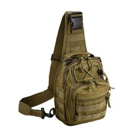 Outdoor Sling Bag Crossbody Pack Chest Shoulder Backpack (Type: Mountaineering Bag, Color: Khaki)