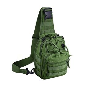 Outdoor Sling Bag Crossbody Pack Chest Shoulder Backpack (Type: Mountaineering Bag, Color: Green)