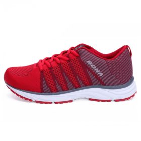 Leather Women's Sports Shoes Factory Direct Sales, Women's Hiking Shoes, Running Shoes (Option: Red-41)